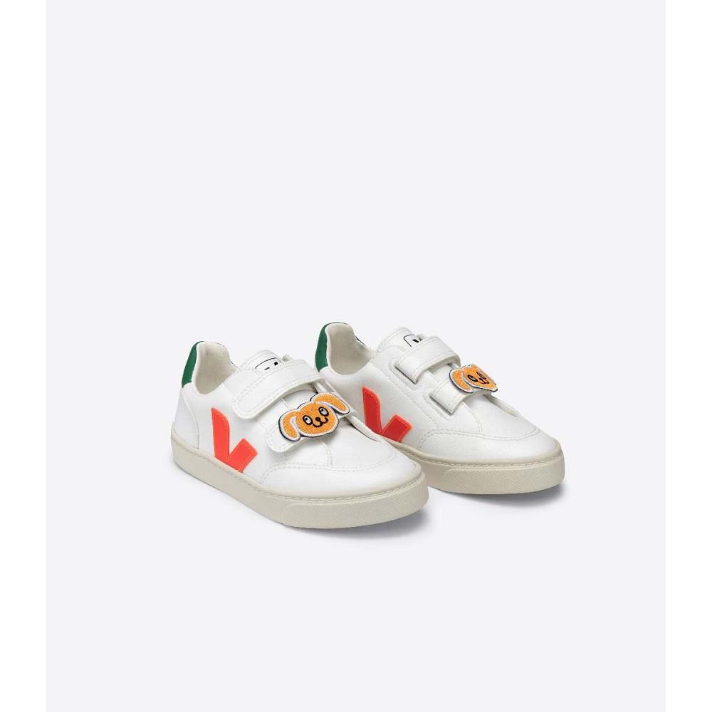 Veja V-12 CWL MINI-RODINI RABBIT Kids' Shoes White | CA 807SGL